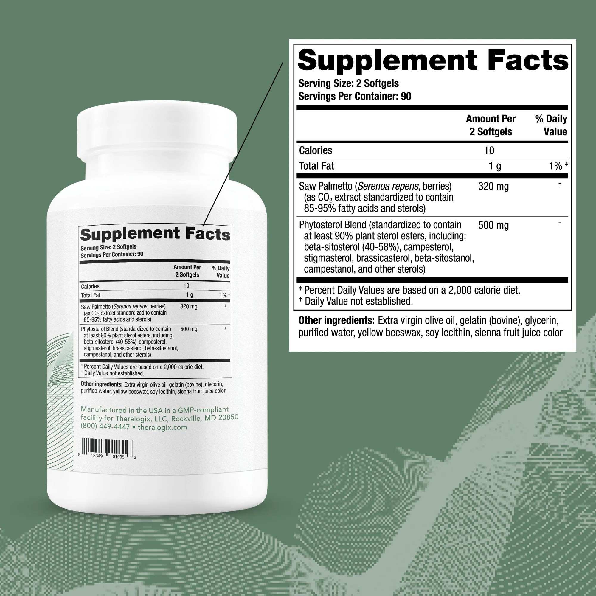 Prostate SR® Saw Palmetto & Phytosterol Supplement - Image 3